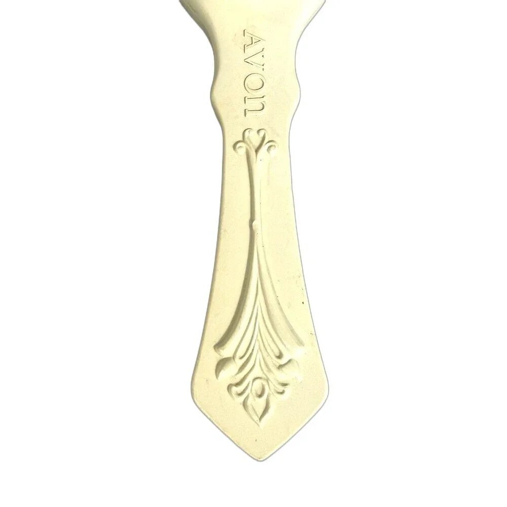 Vintage AVON Vanity Hair Brush 70s Nylon Bristles Past and Present Scrollwork